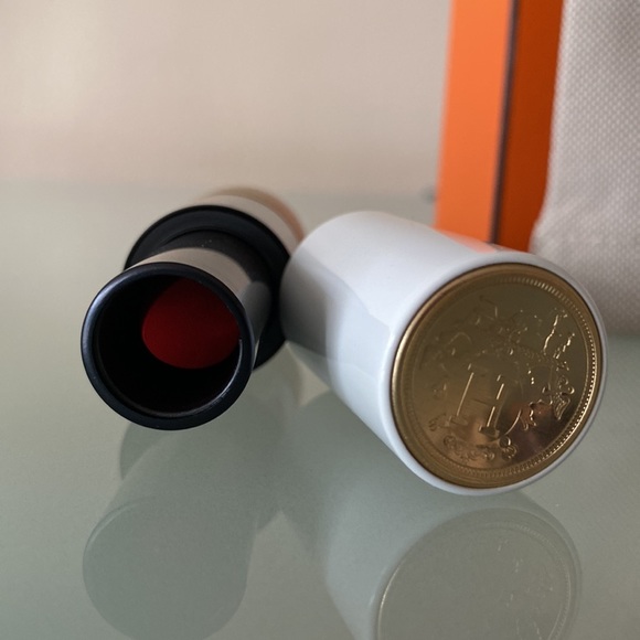 NIB Auth HERMÈS Rouge Hermès, Matte lipstick ROUGE ORANGE 53 Made in ITALY - Picture 6 of 12